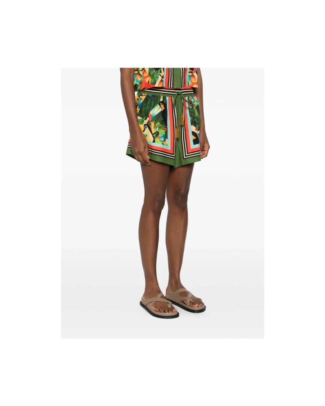 Farm Rio Green Shorts