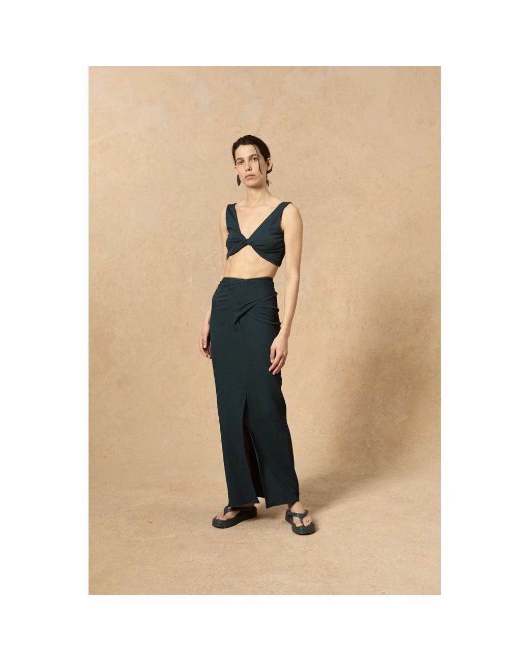 Cortana Blue Maxi Skirts