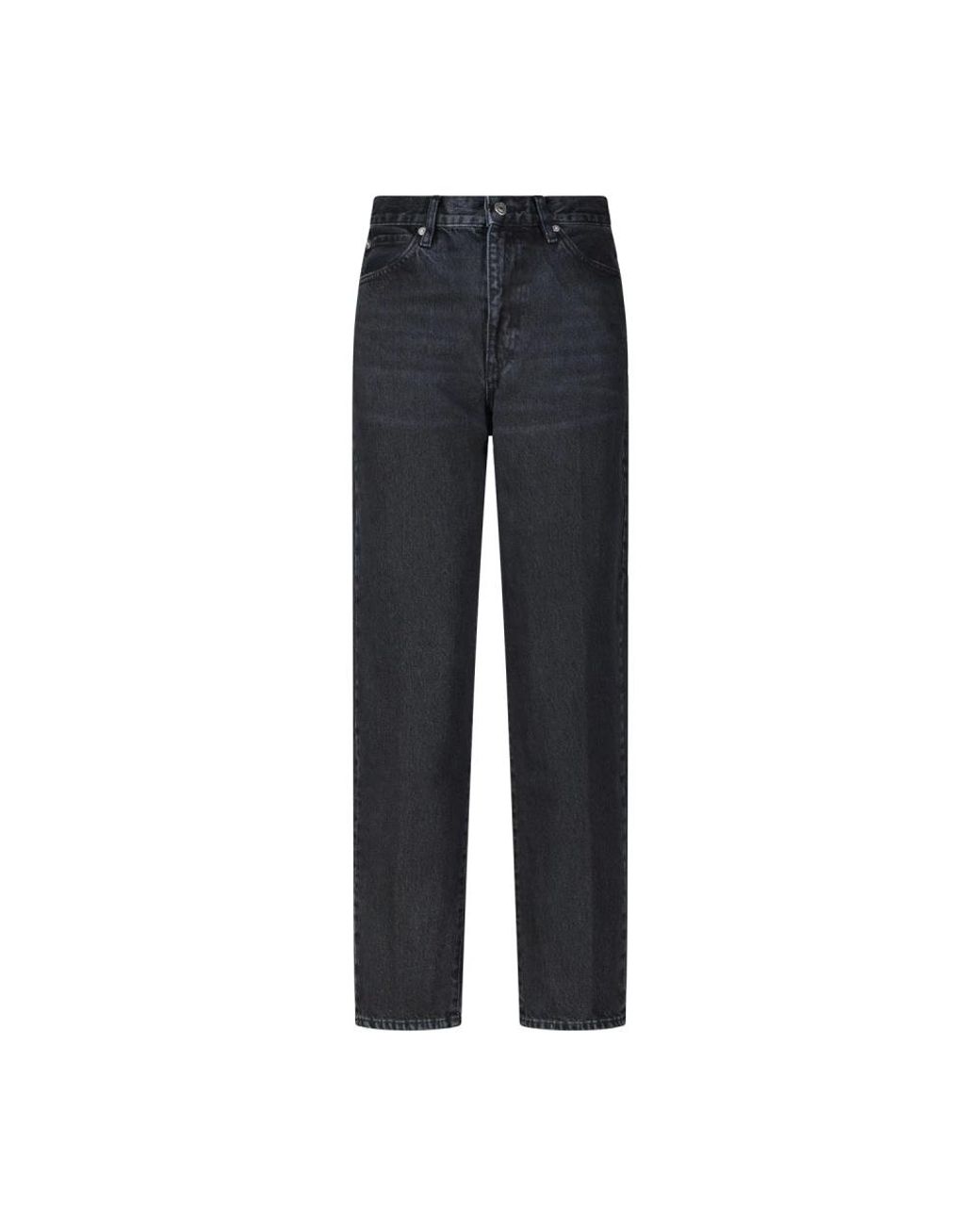 FRAME Blue Straight Jeans