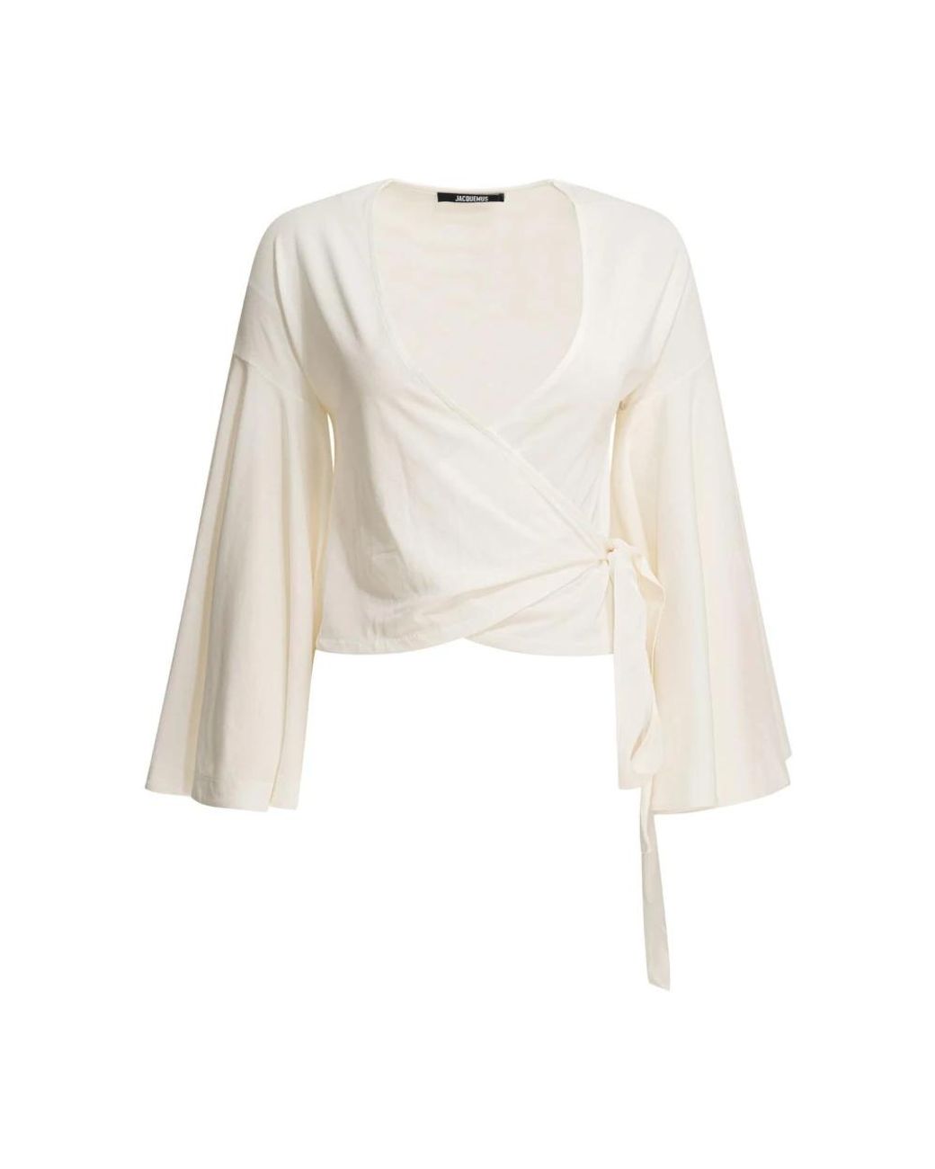 Jacquemus Ventadou Wrap Top in het Natural