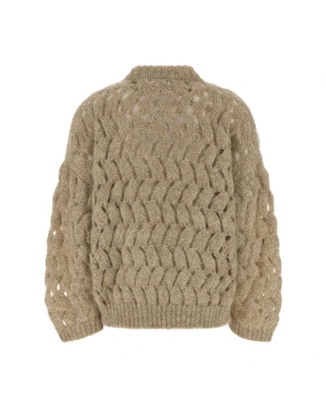 Brunello Cucinelli Natural Round-Neck Knitwear