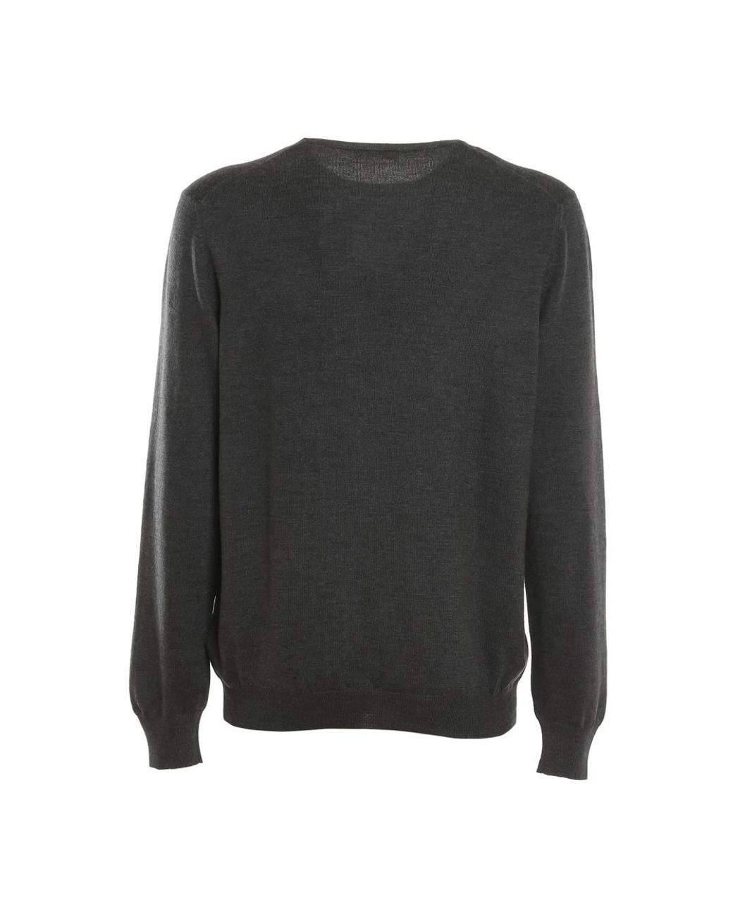 Fay Black Round-Neck Knitwear for men