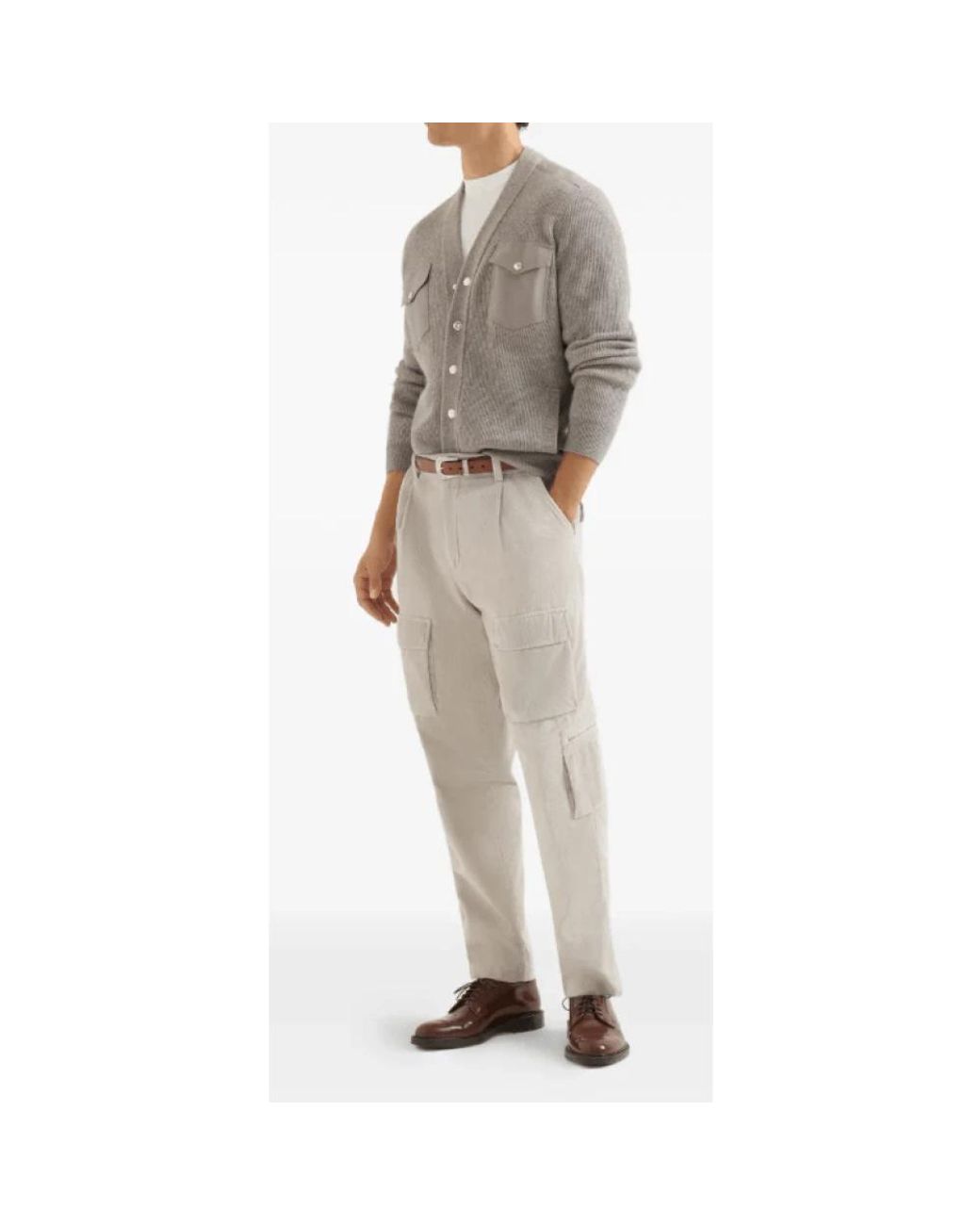 Brunello Cucinelli White T-Shirt Cotton for men