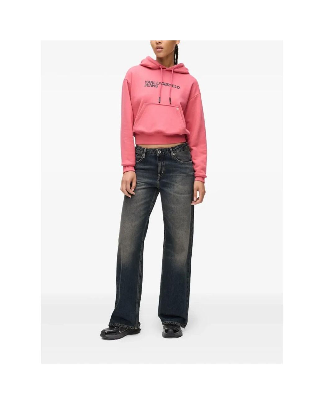 Karl Lagerfeld Blue Wide Jeans