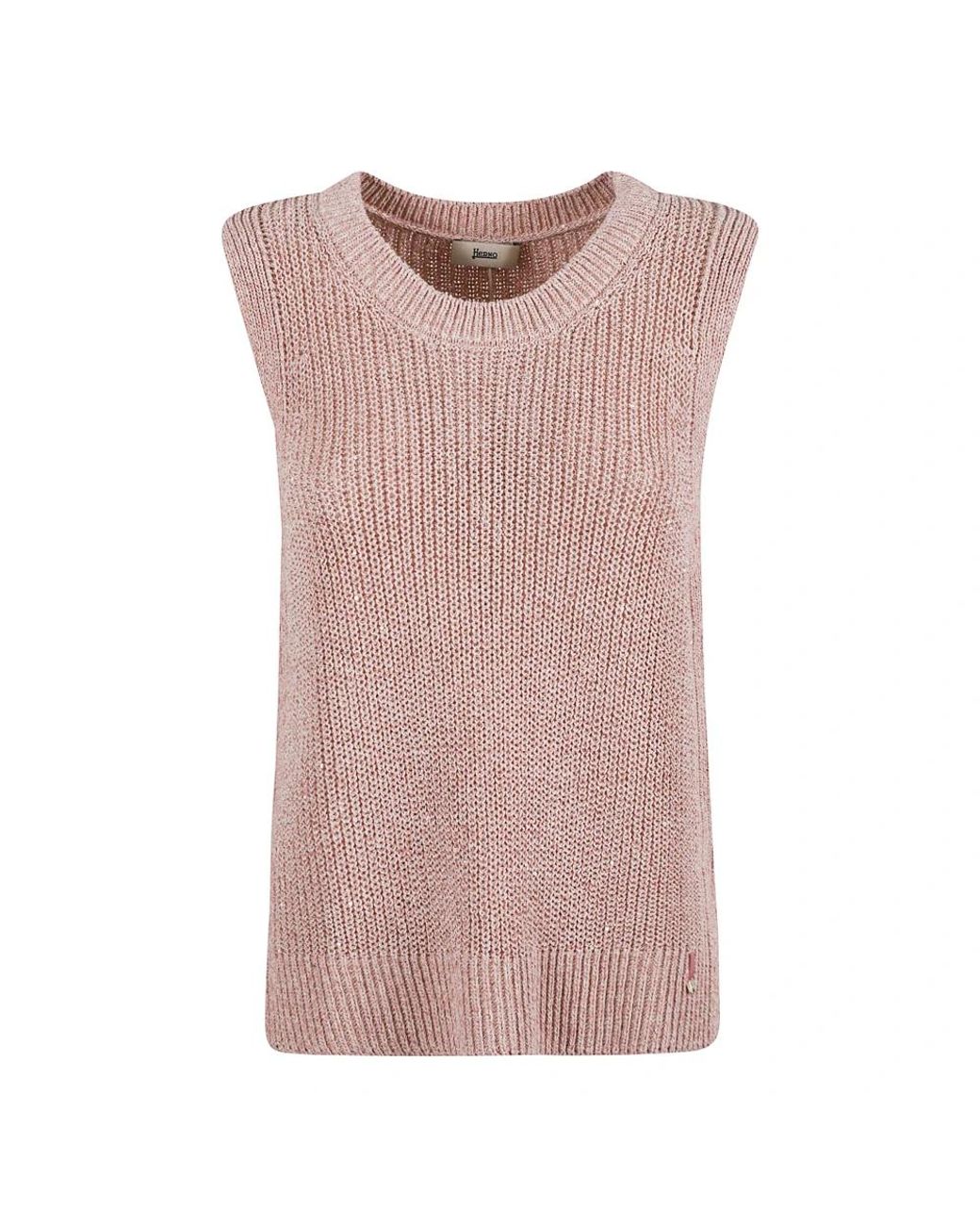 Herno Pink Round-Neck Knitwear