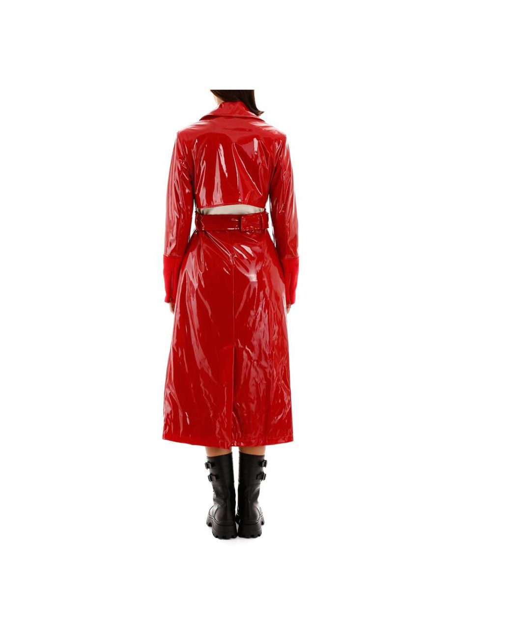 Vinyl trench coat Kirin en coloris Rouge | Lyst