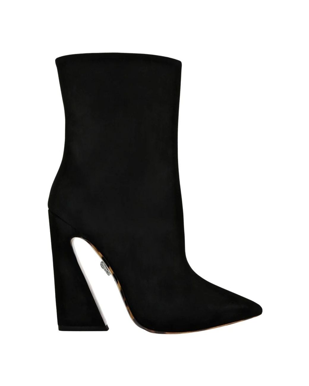 Philipp Plein Black Leopard High Heel Stiefel