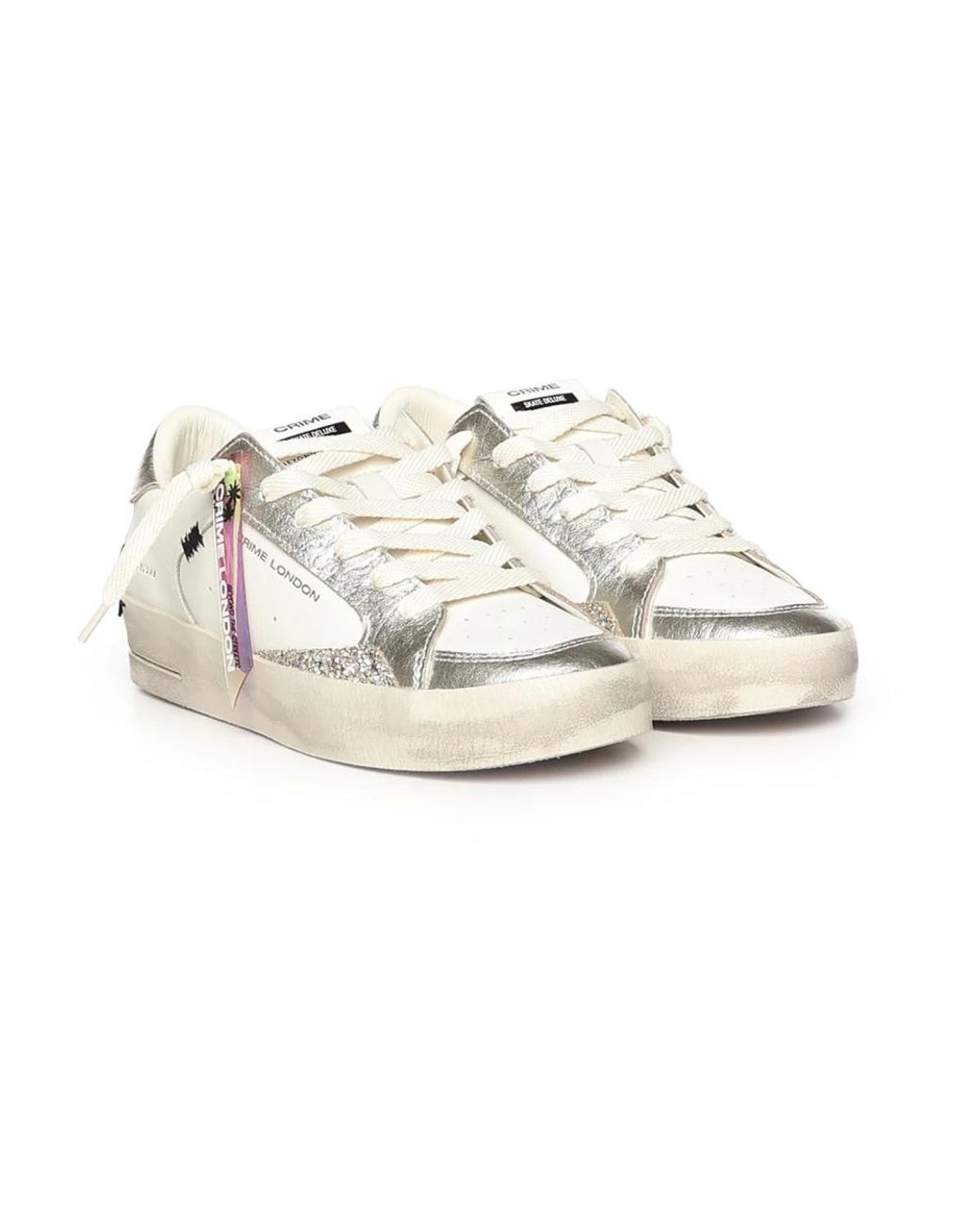 Crime London White Sneakers