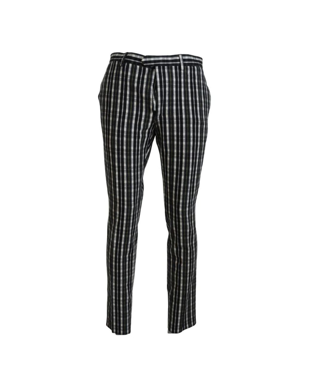 Bencivenga Black Slim-Fit Trousers for men