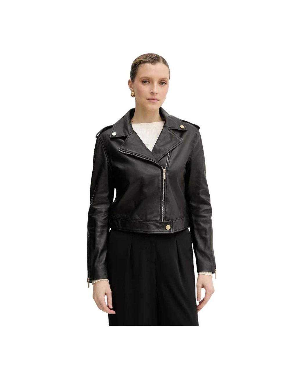 ARMANI EXCHANGE Epaulette Ritssluiting Jas in het Black