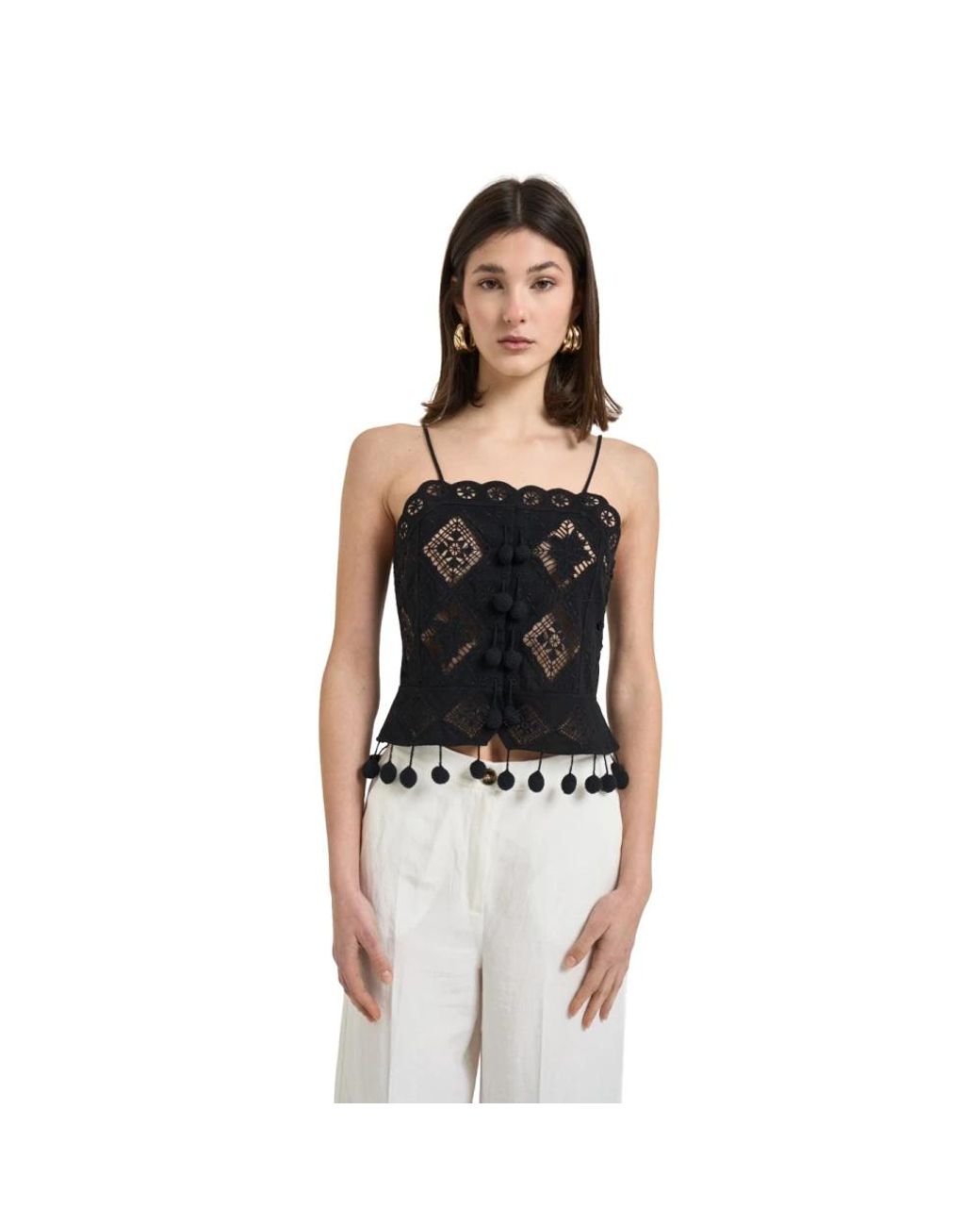 Isabel Marant Black Sleeveless Tops