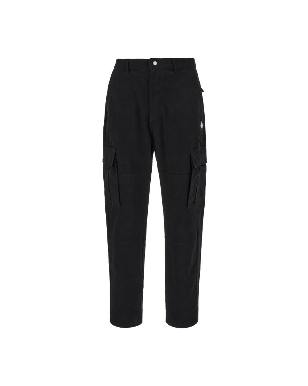Marcelo Burlon Black Straight Trousers for men