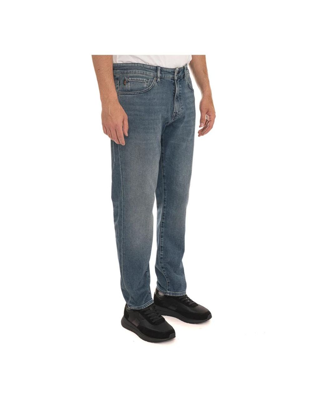 Boss Blue Loose Fit Jeans for men