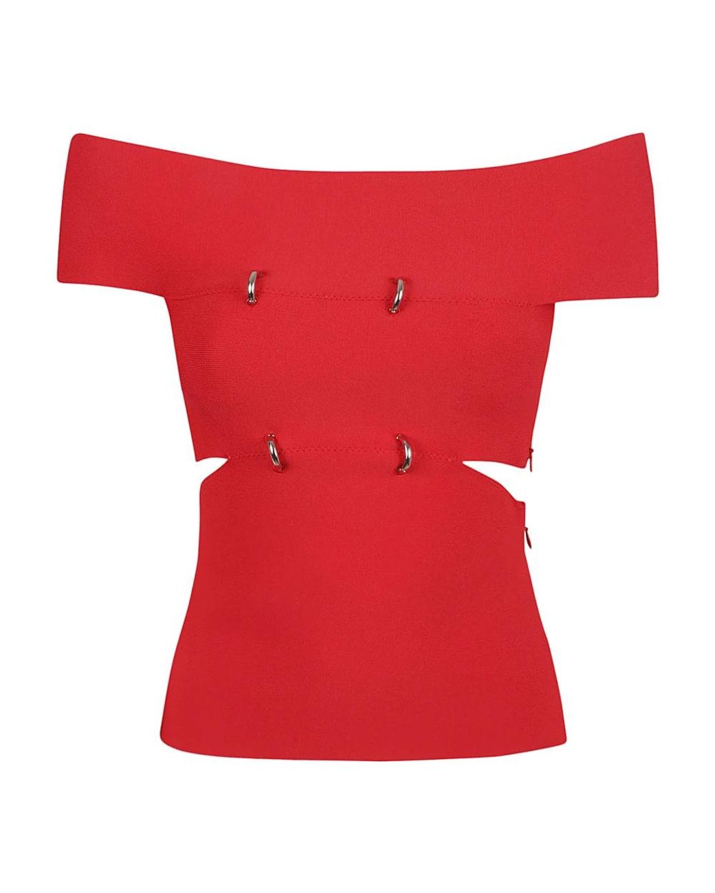 McQueen Overhemden ,Rood ,Stijlvolle Top Voor Vrouwen in het Red