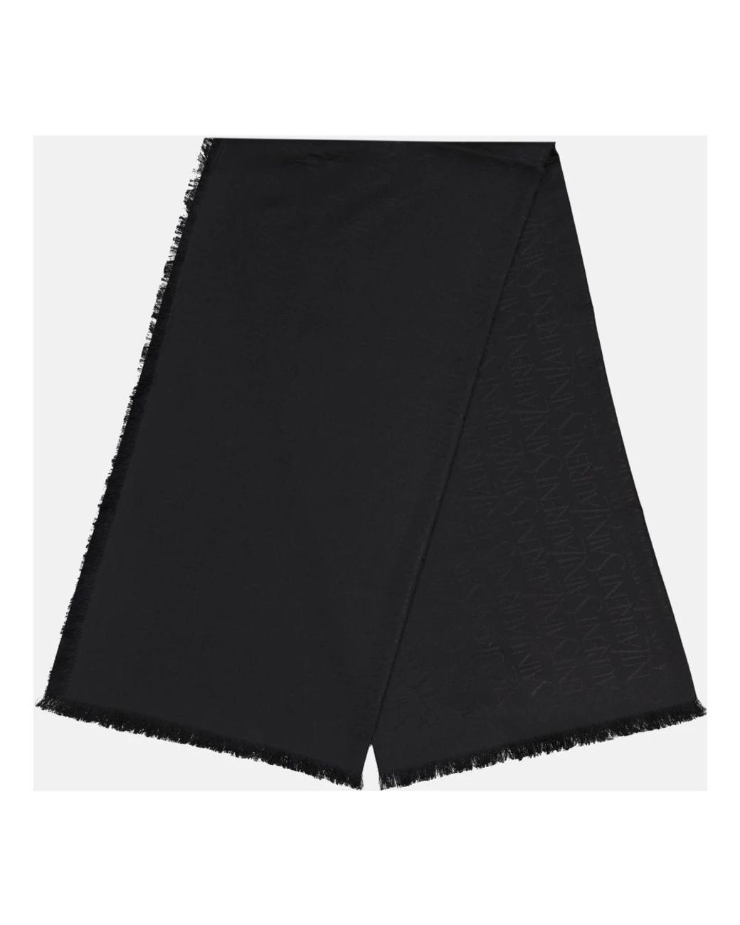Saint Laurent Black Winter Scarves for men