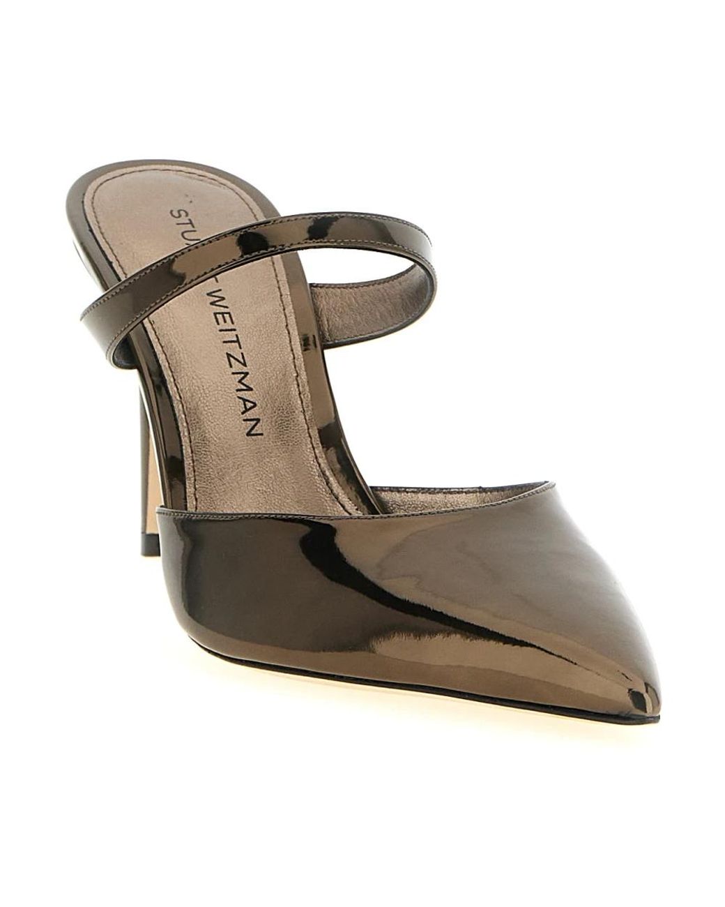 Stuart Weitzman Metallic Power Mule 85