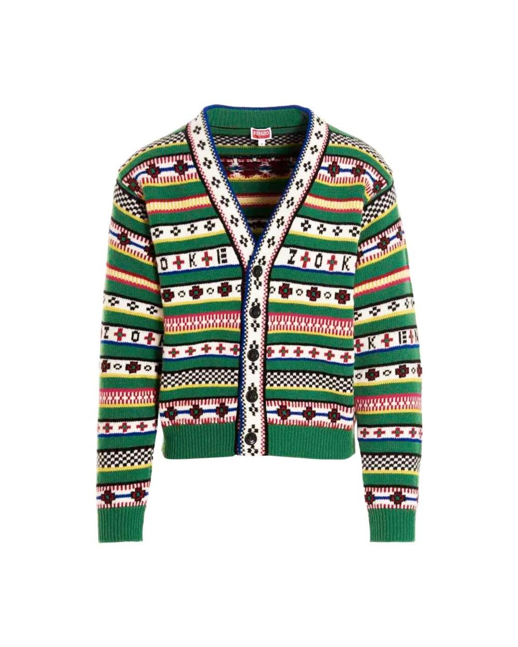 KENZO Green Cardigans for men