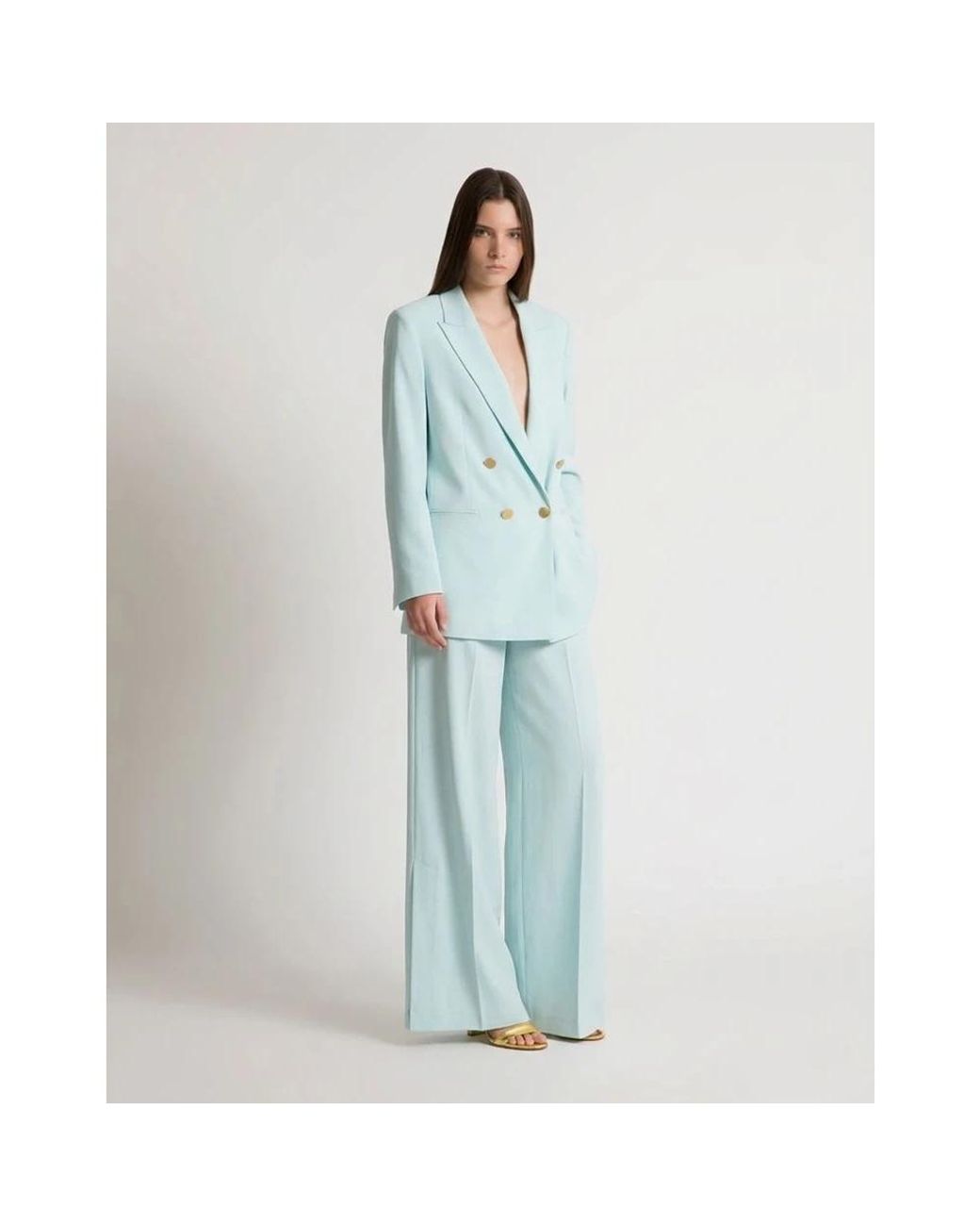 Alberta Ferretti Blue Blazers