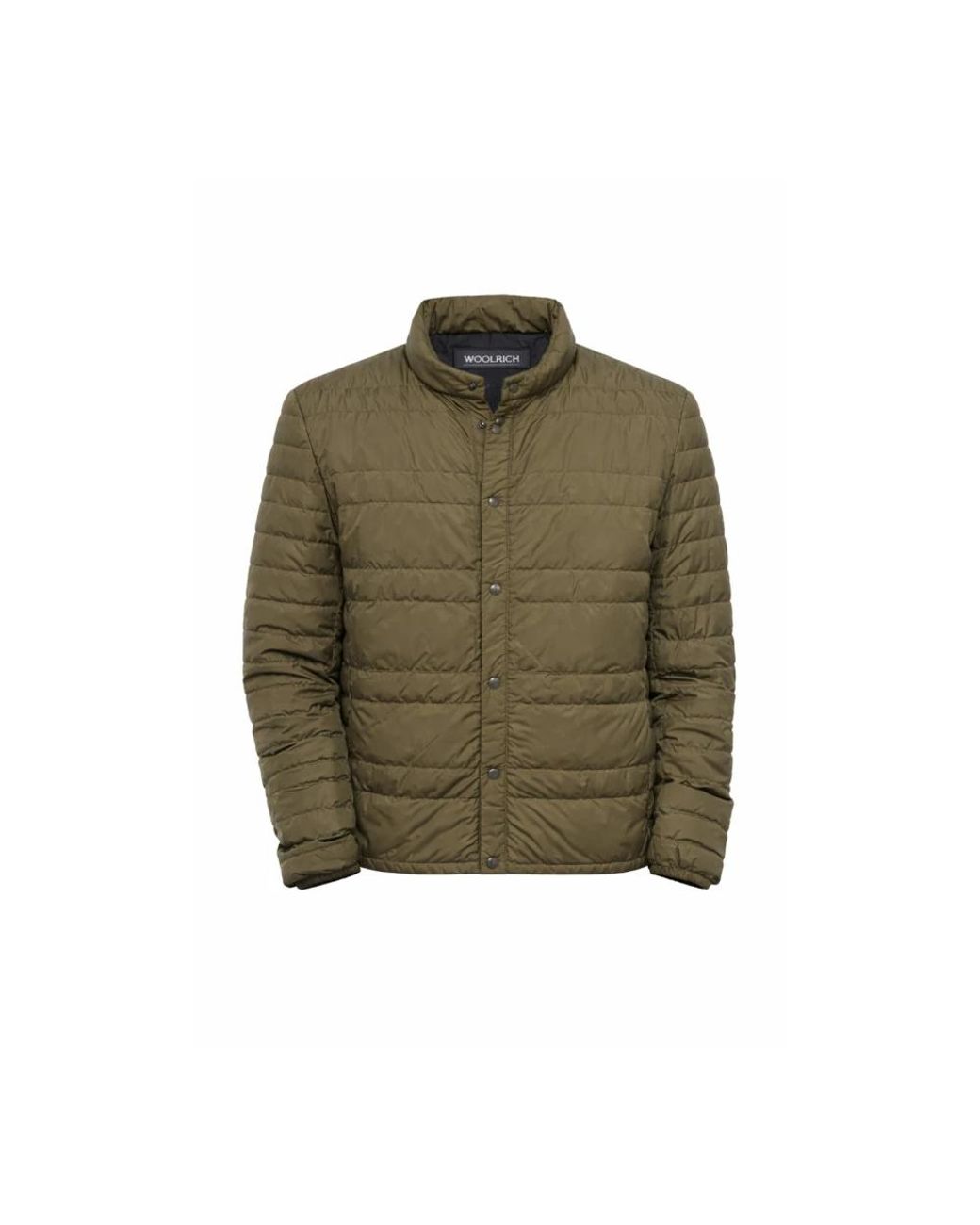 Woolrich Jassen ,Groen ,Polyester Light Quilted Down Jacket in het Green voor heren