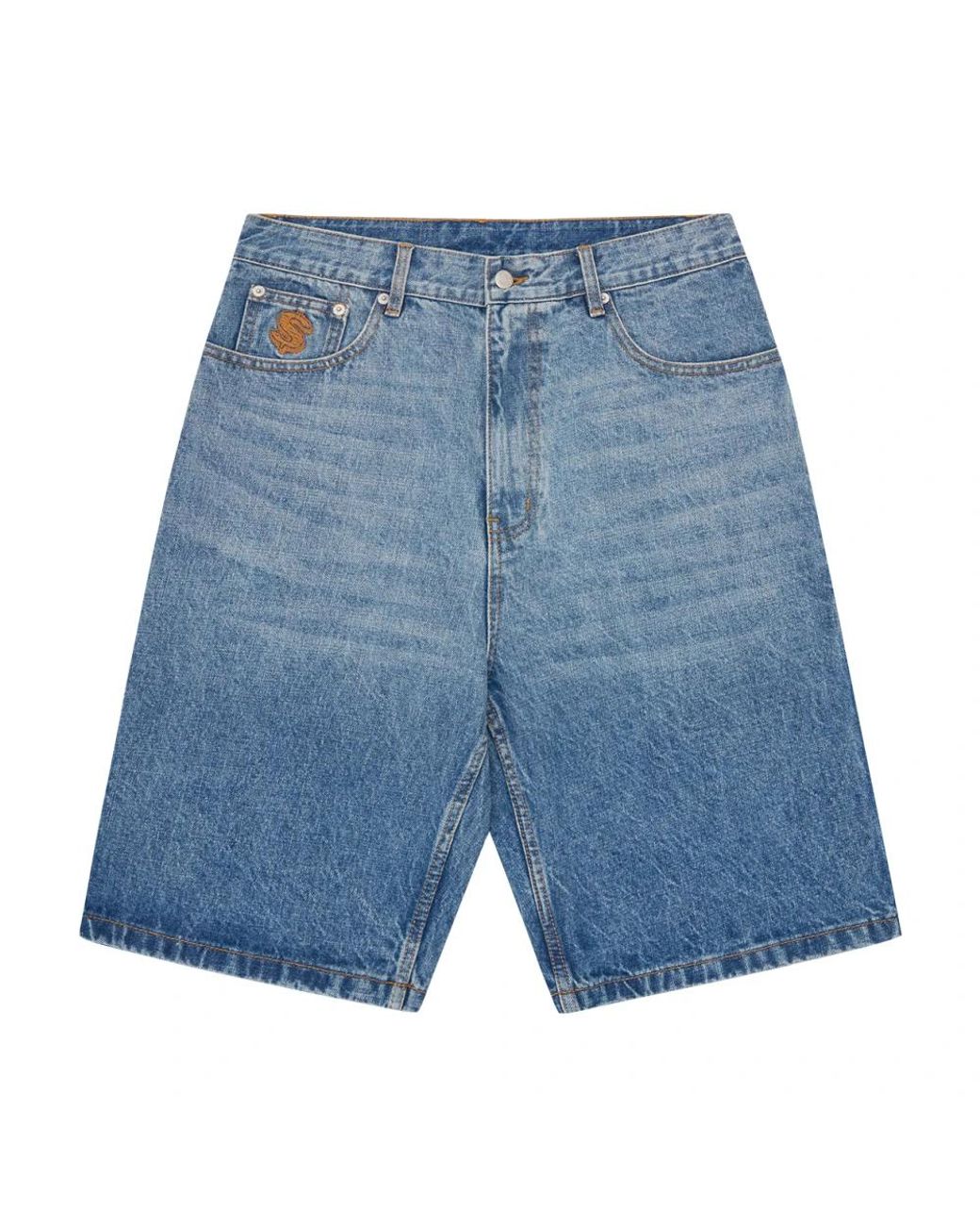BBCICECREAM Blue Denim Shorts for men