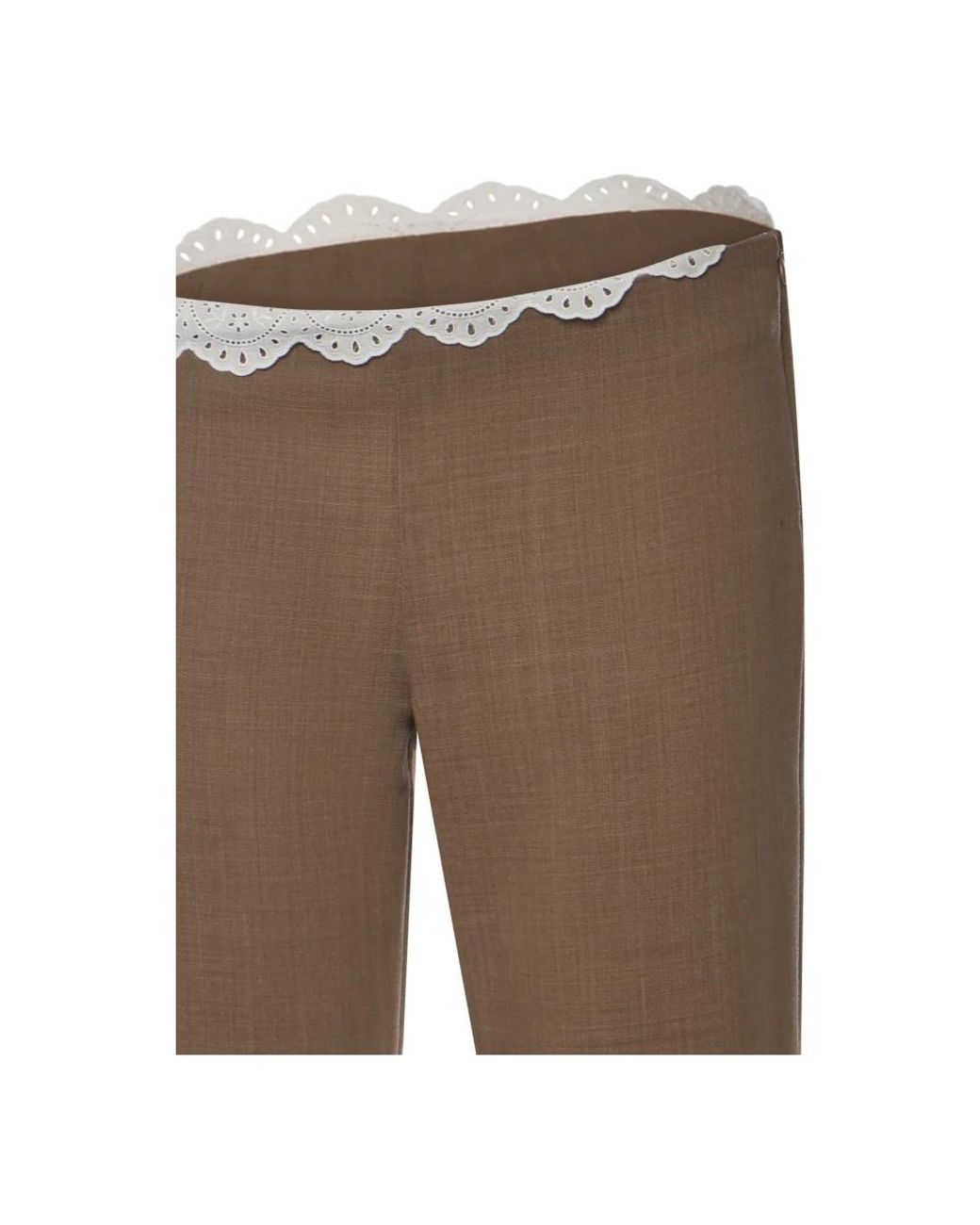 Magda Butrym Gray Straight Trousers
