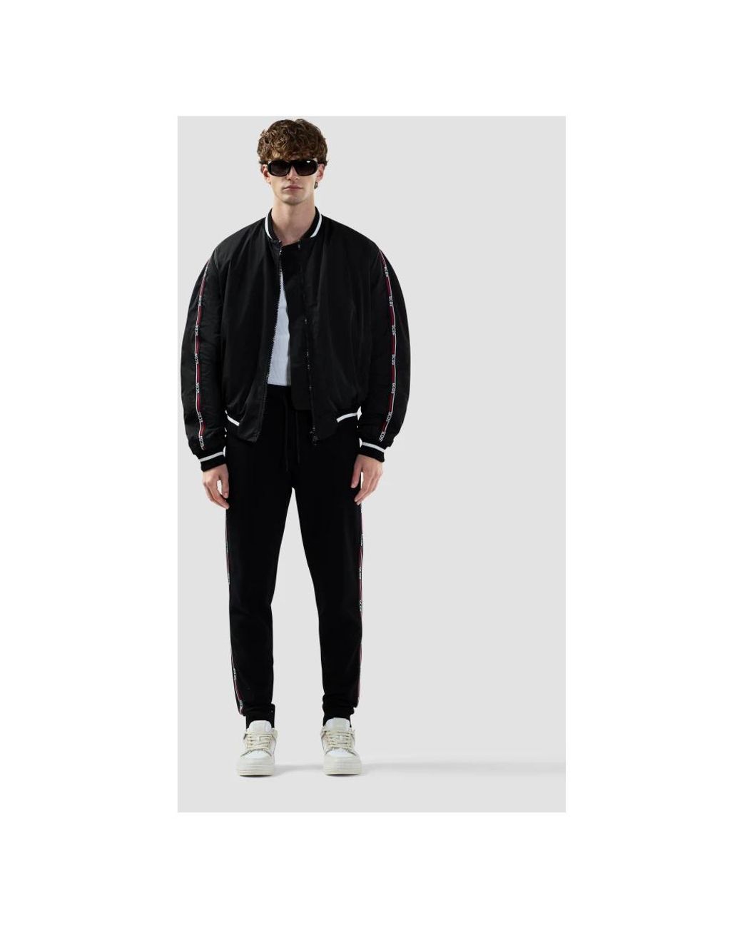 Gcds Black Bomber Jackets for men