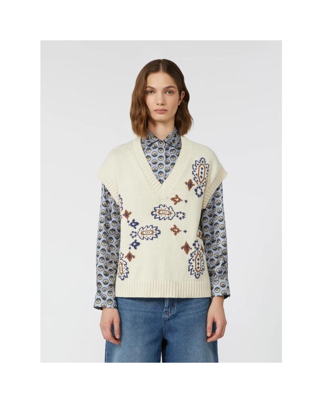 Weekend by Maxmara Natural V-Neck Knitwear