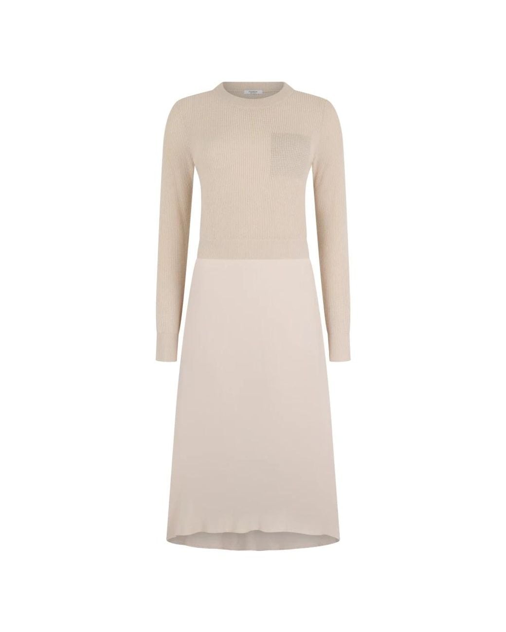 Peserico Natural Knitted Dresses