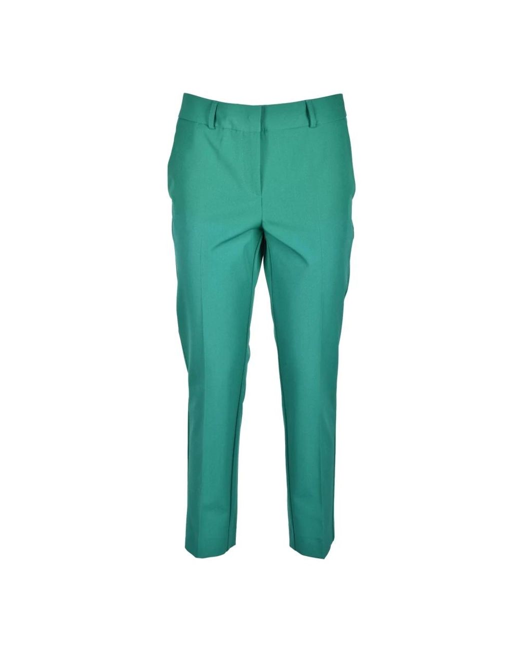 SIMONA CORSELLINI Green Slim-Fit Trousers
