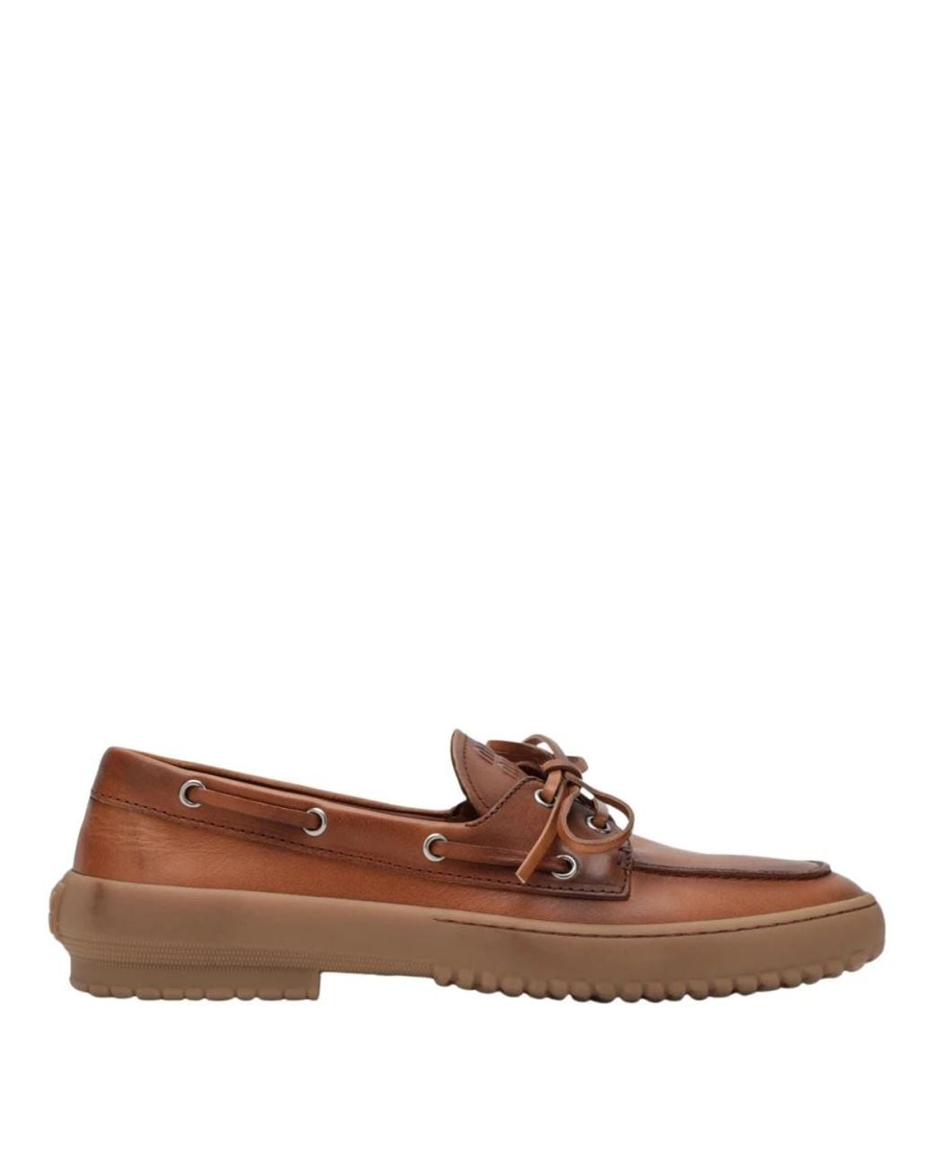 Miu Miu Brown Boat Shoes