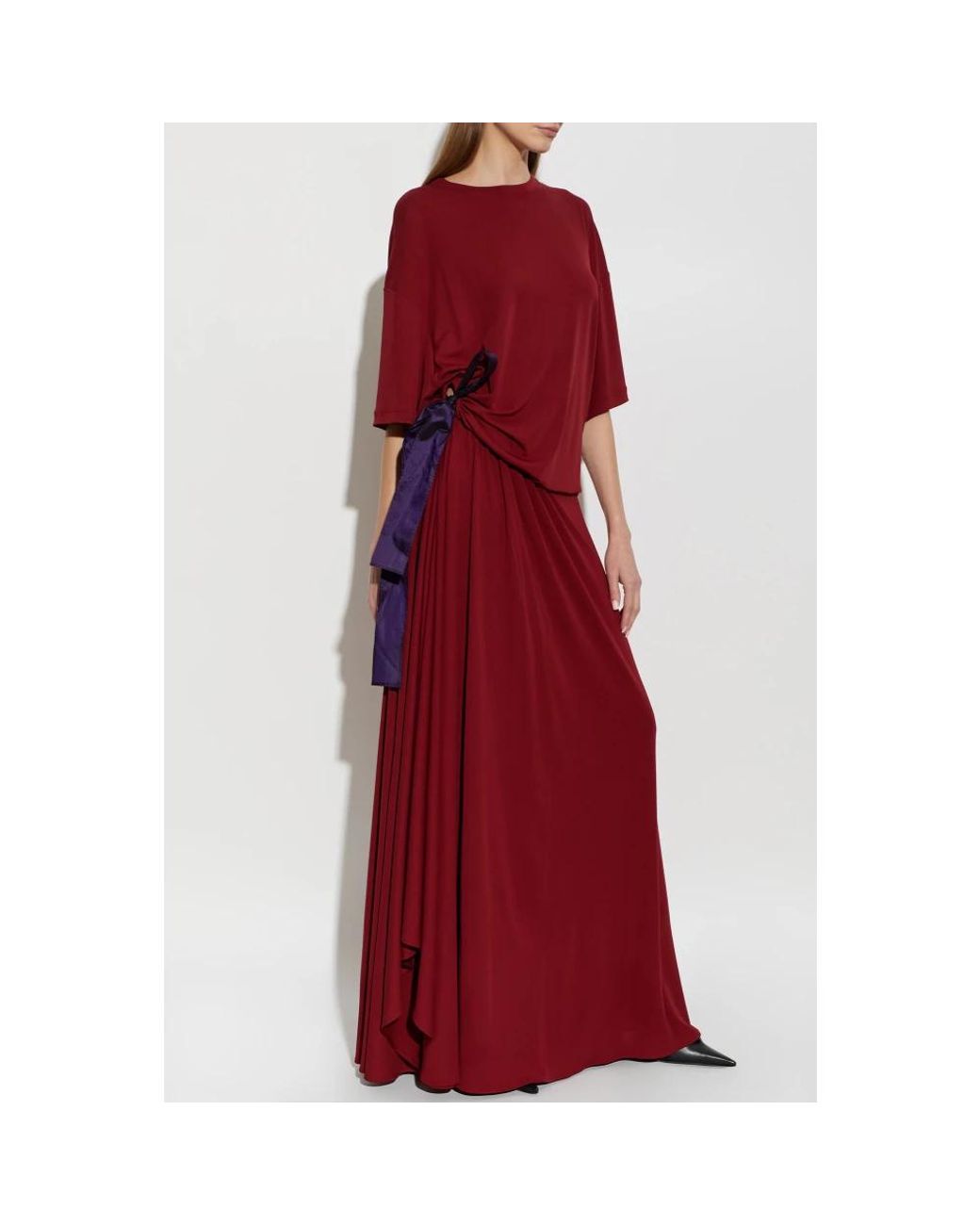 Balenciaga Red Maxi Dresses