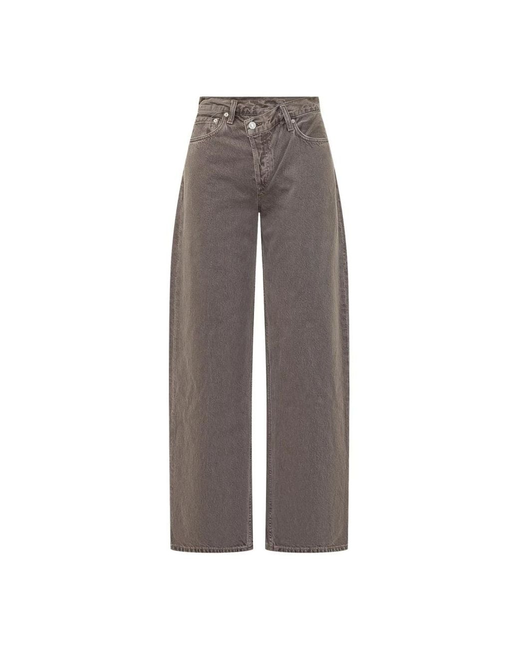Agolde Gray Wide Jeans