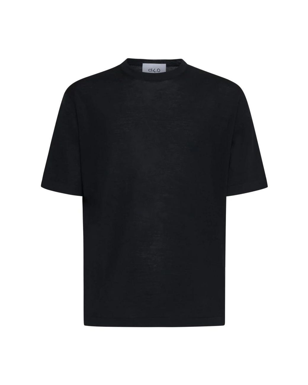 D4.0 Wool Sweater in het Black voor heren