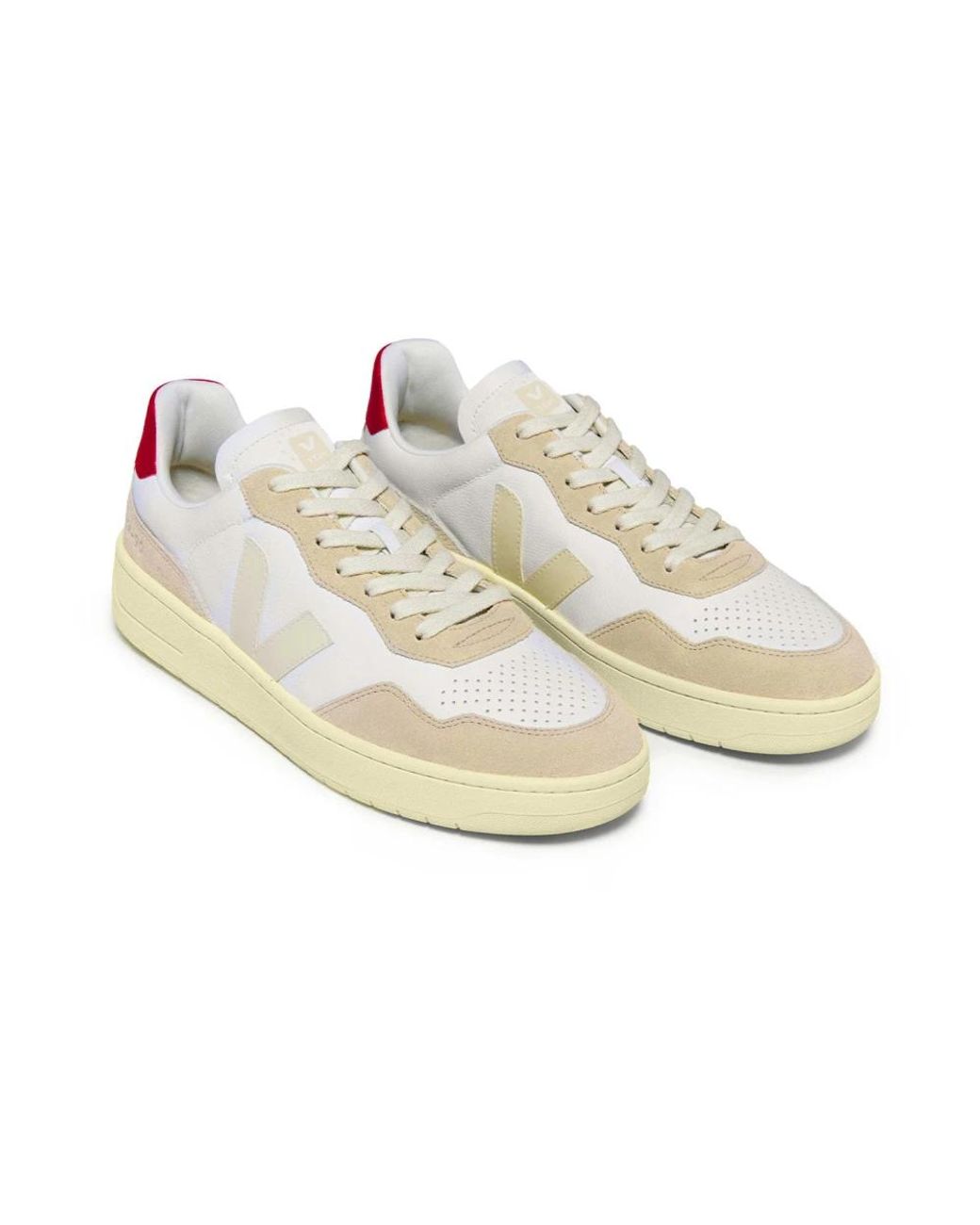 Veja V-90 Leather Aegean Project in het White