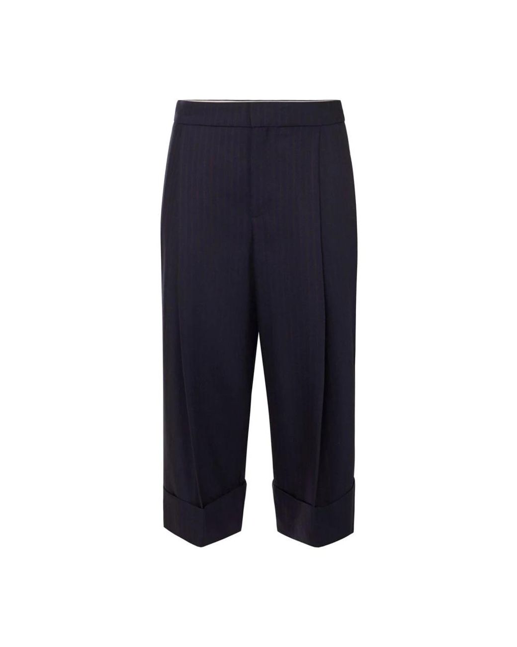 Elisabetta Franchi Blue Cropped Trousers