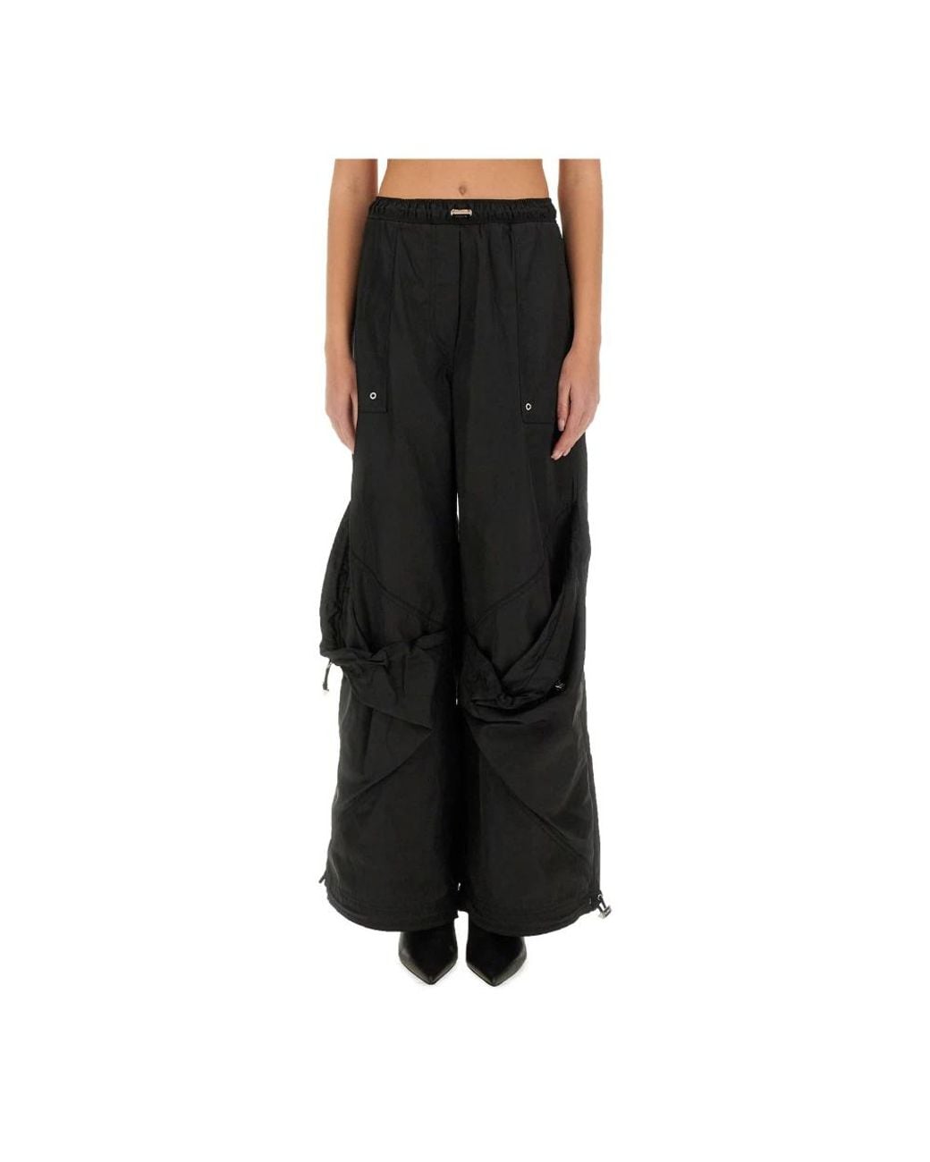 The Attico Black Wide Trousers