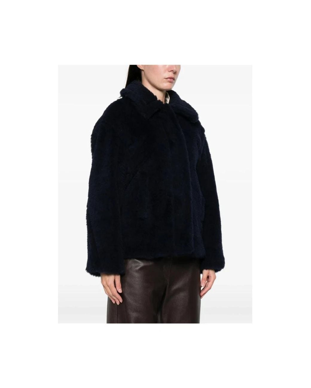 Max Mara Black Faux Fur & Shearling Jackets