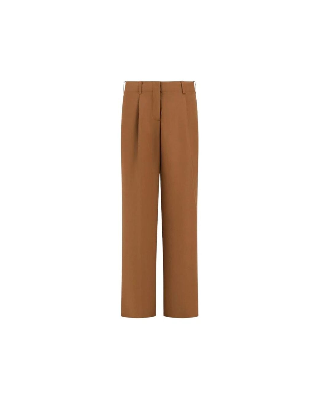 Herno Brown Wide Trousers