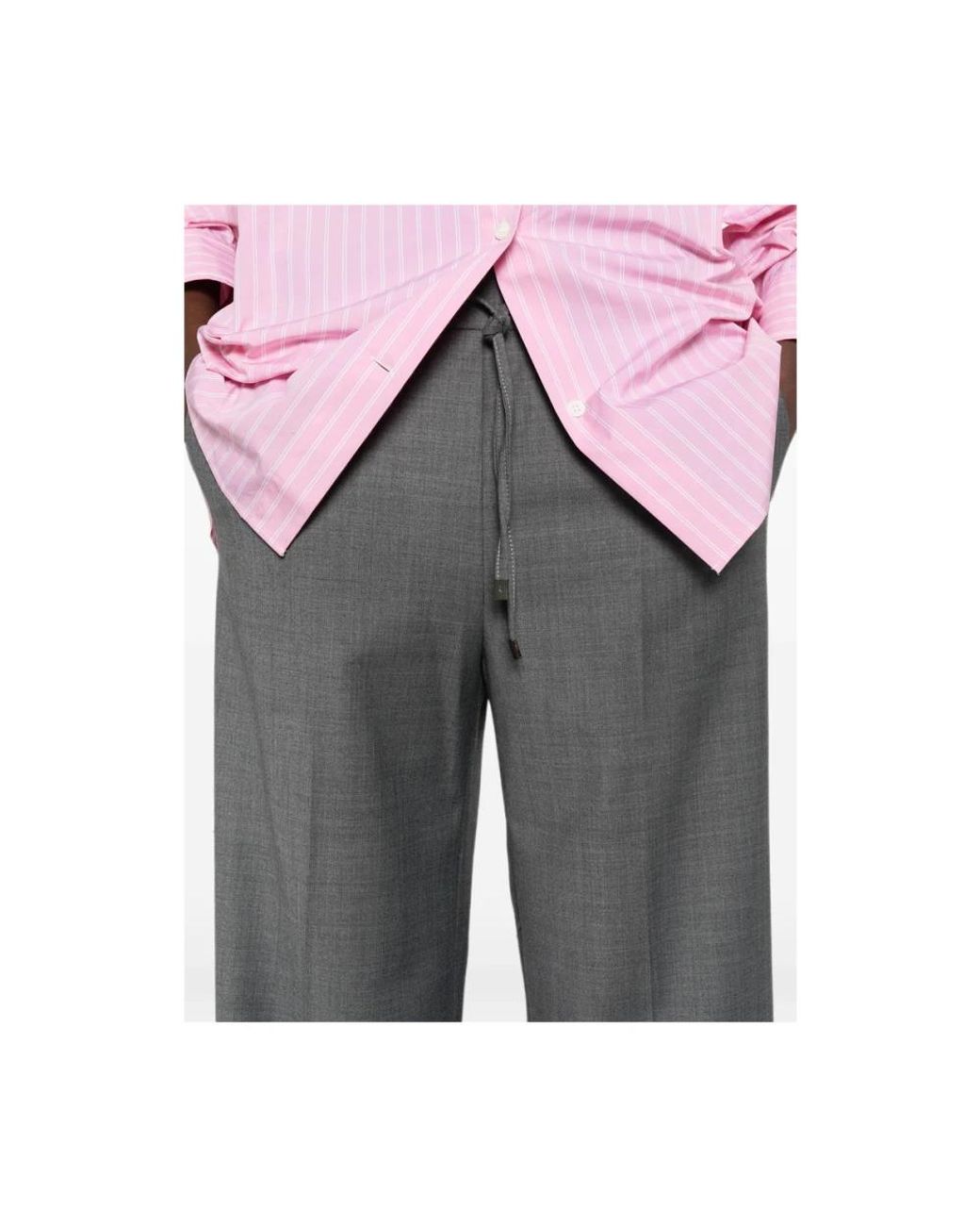 Berwich Gray Wide Trousers