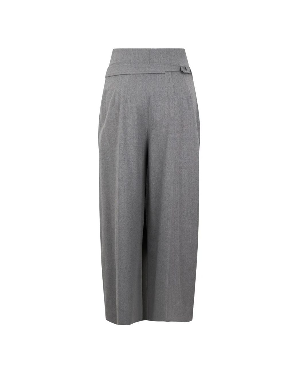Alberta Ferretti Gray Wide Trousers