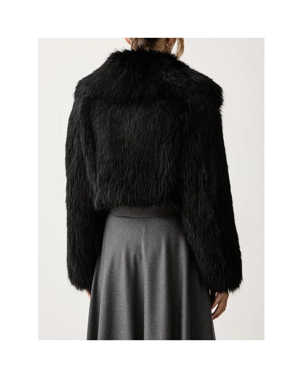 Patrizia Pepe Black Faux Fur & Shearling Jackets