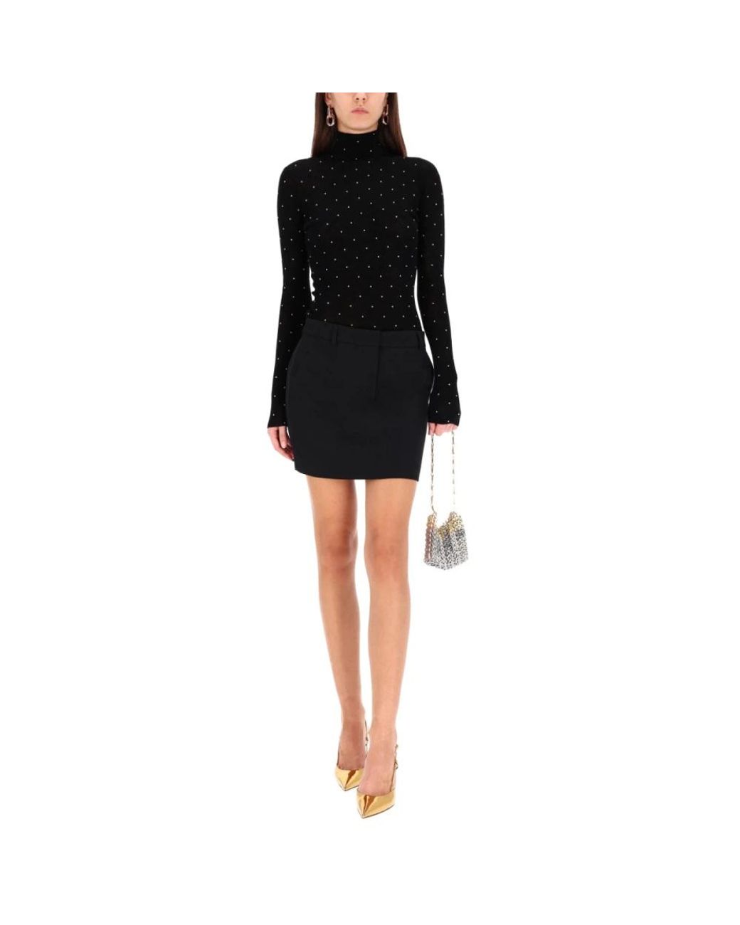 Turtlenecks Rabanne de color Black
