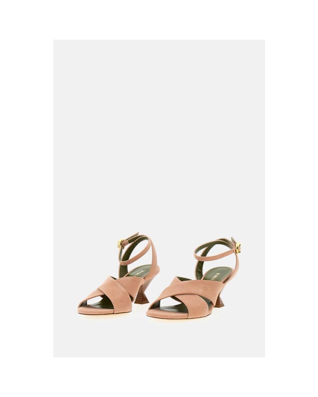 MARIA LUCA Metallic High Heel Sandals
