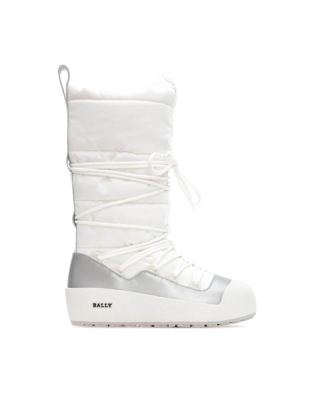 Bally Schoenen ,Wit ,Winterlaarzen Cathyeti Model 007 in het White