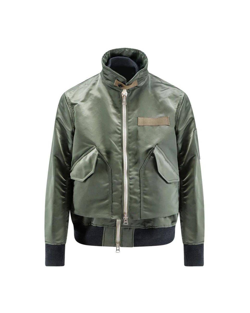 Sacai Green Bomber Jackets for men