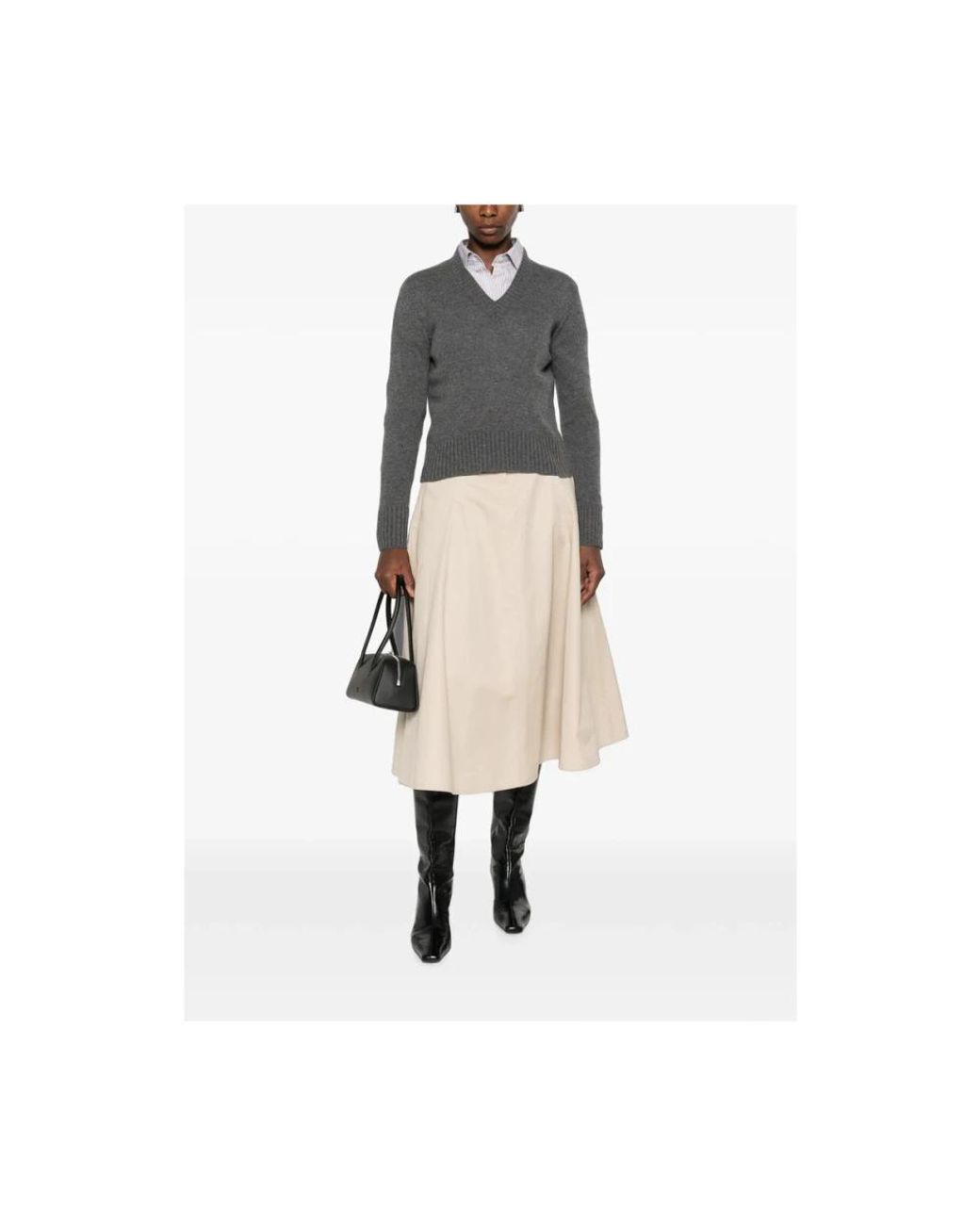 Aragona Gray Cashmere Knitwear