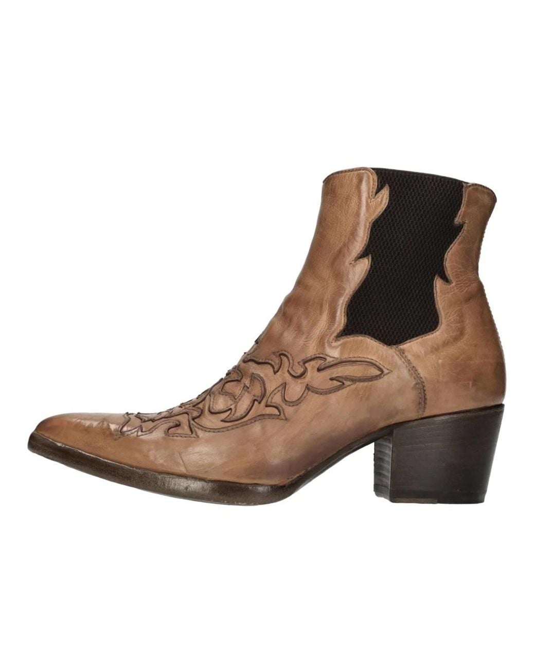 Alberto Fasciani Brown Cowboy & Biker Boots