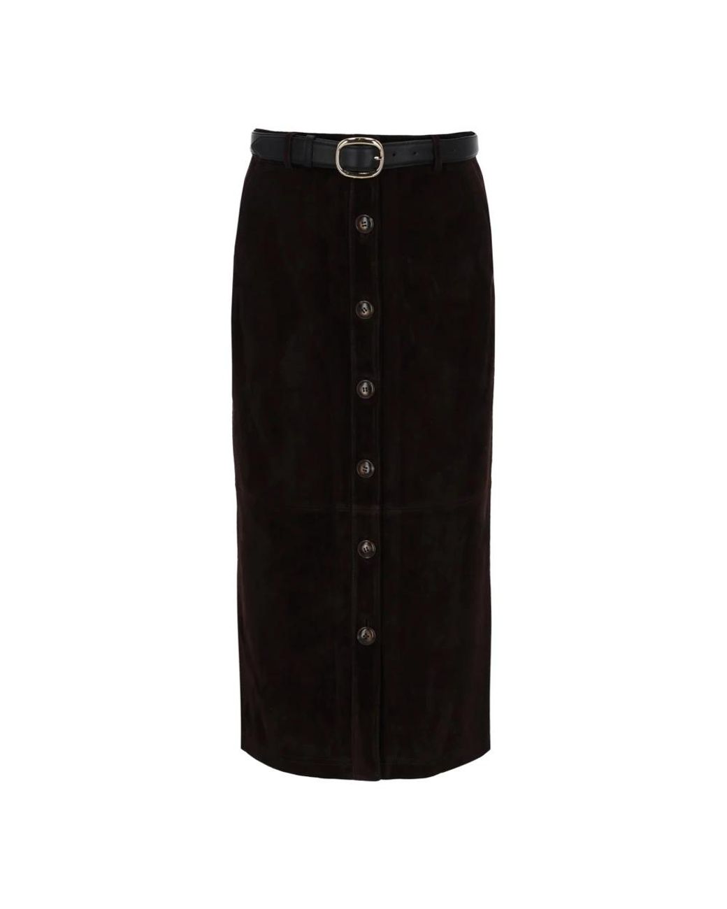 Self-Portrait Black Leather Skirts