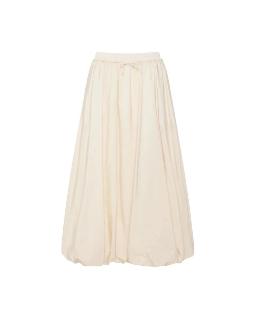 Weekend by Maxmara Lange Waterafstotende Canvas Rok in het Natural