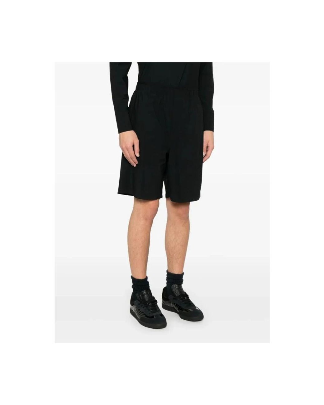 GR10K Black Casual Shorts for men
